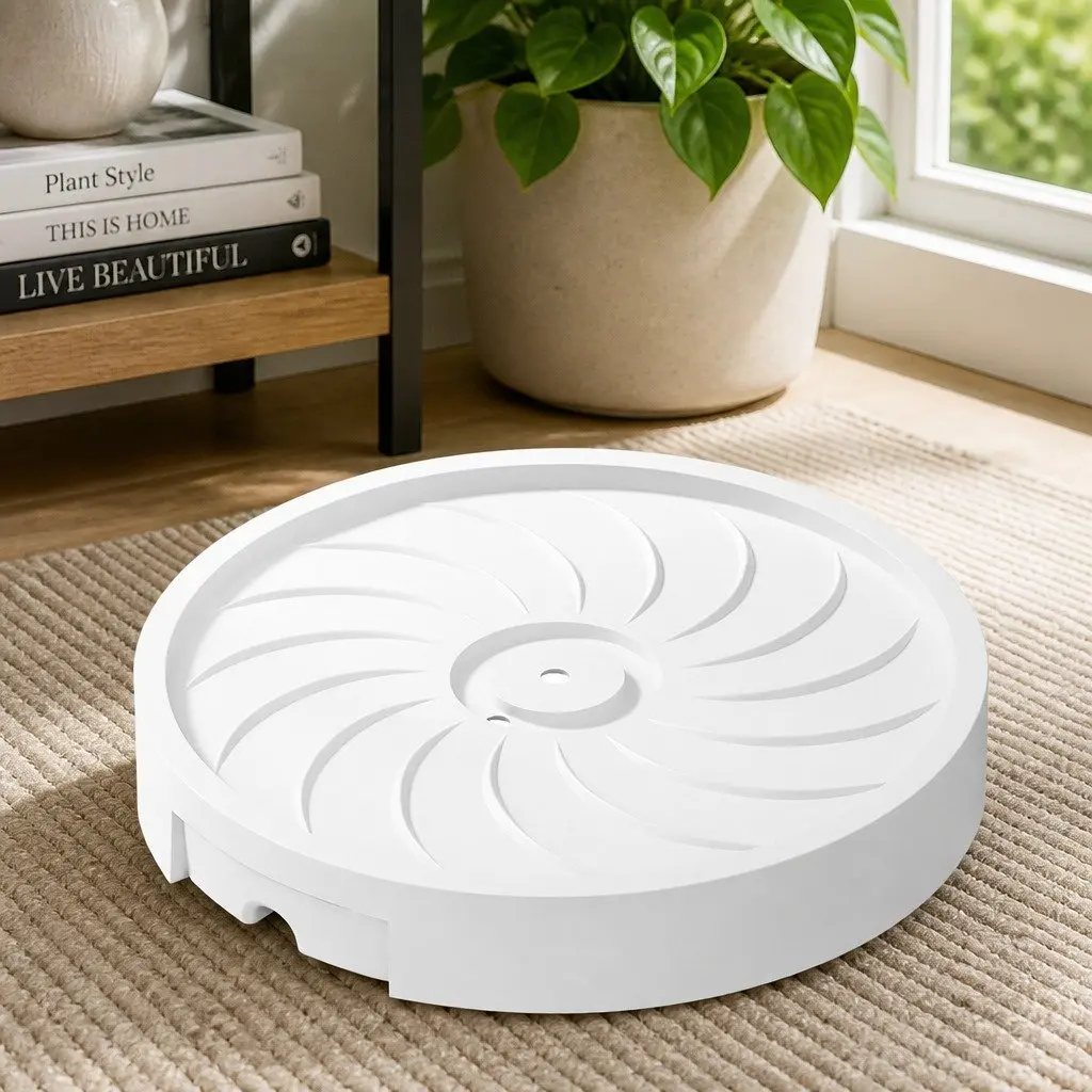 Rolling Plant Stand Caddy 26cm for Indoor Pots with 360° Swivel Wheels