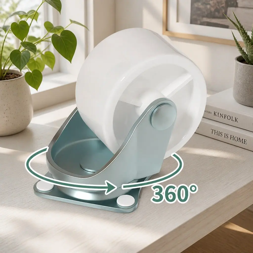 Rolling Plant Stand 2-Pack Indoor Planter Caddy 26cm with 360° Wheels