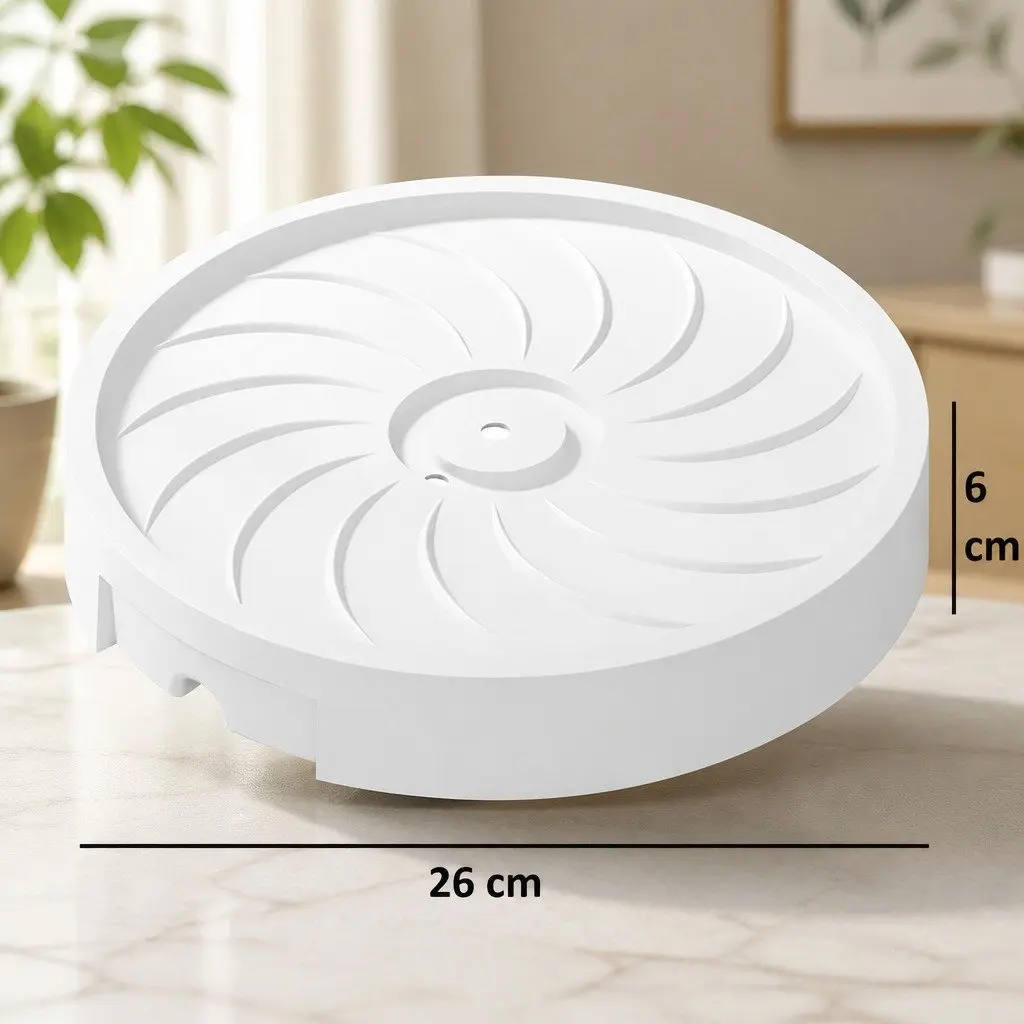 Rolling Plant Stand 2-Pack Indoor Planter Caddy 26cm with 360° Wheels