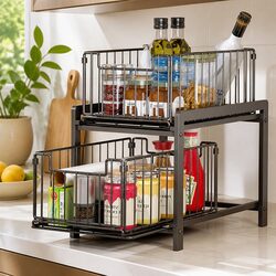 2 Tier Sliding Drawer Storage Organizer - Great Value