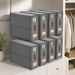 Warm and Reassuring Bed Sheet Organizer Storage Box Set of 8