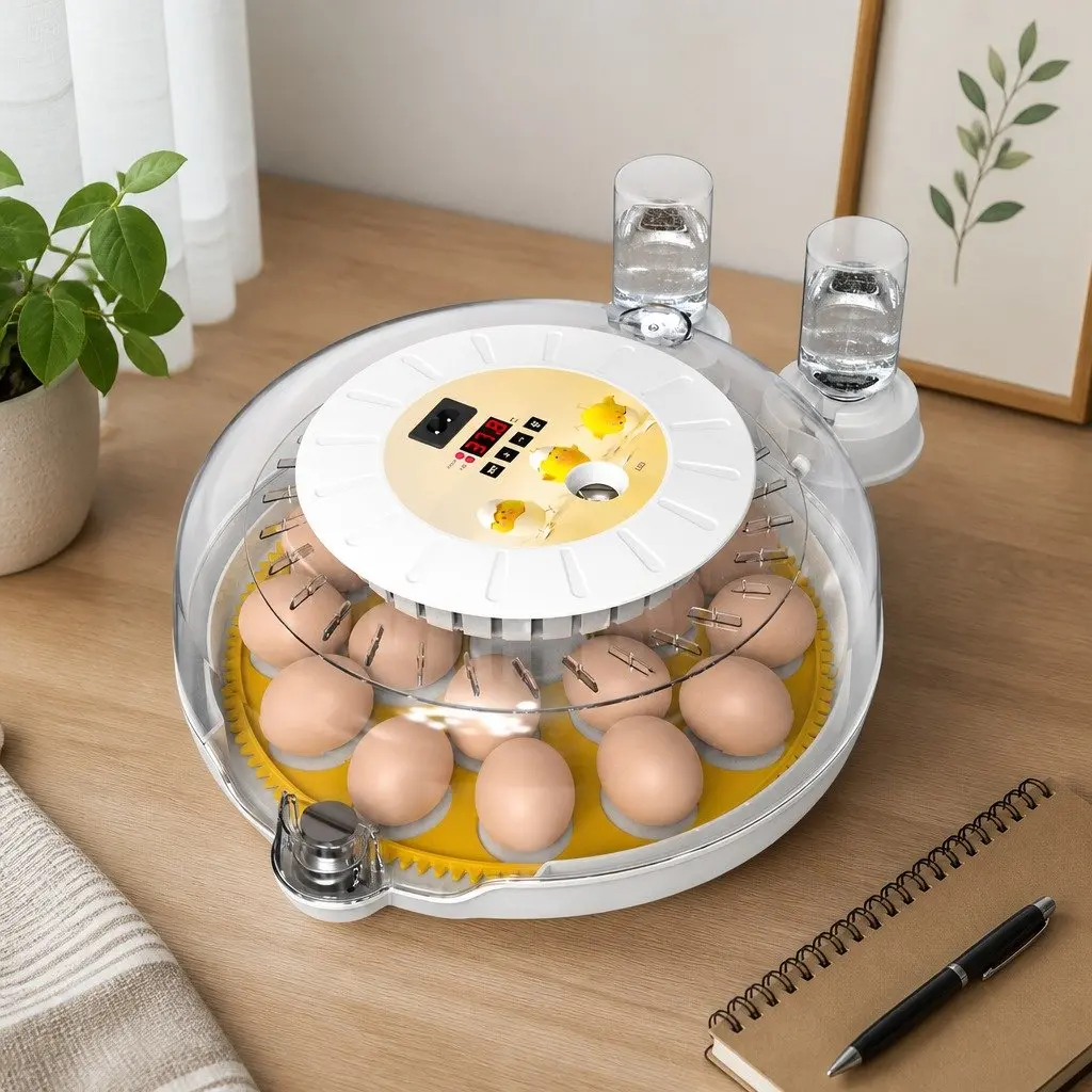 18 Egg Incubator Automatic Turning Temperature Humidity Control LED Display