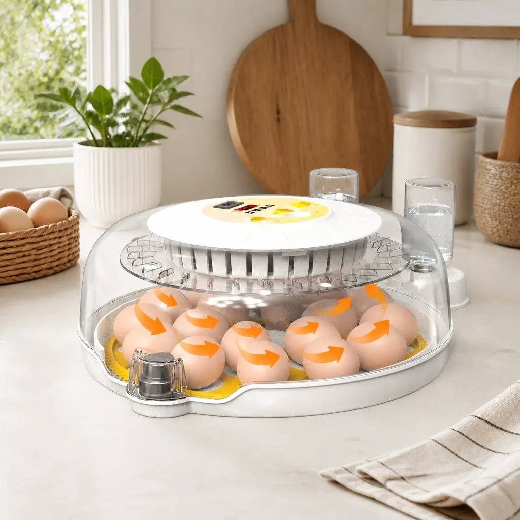 18 Egg Incubator Automatic Turning Temperature Humidity Control LED Display