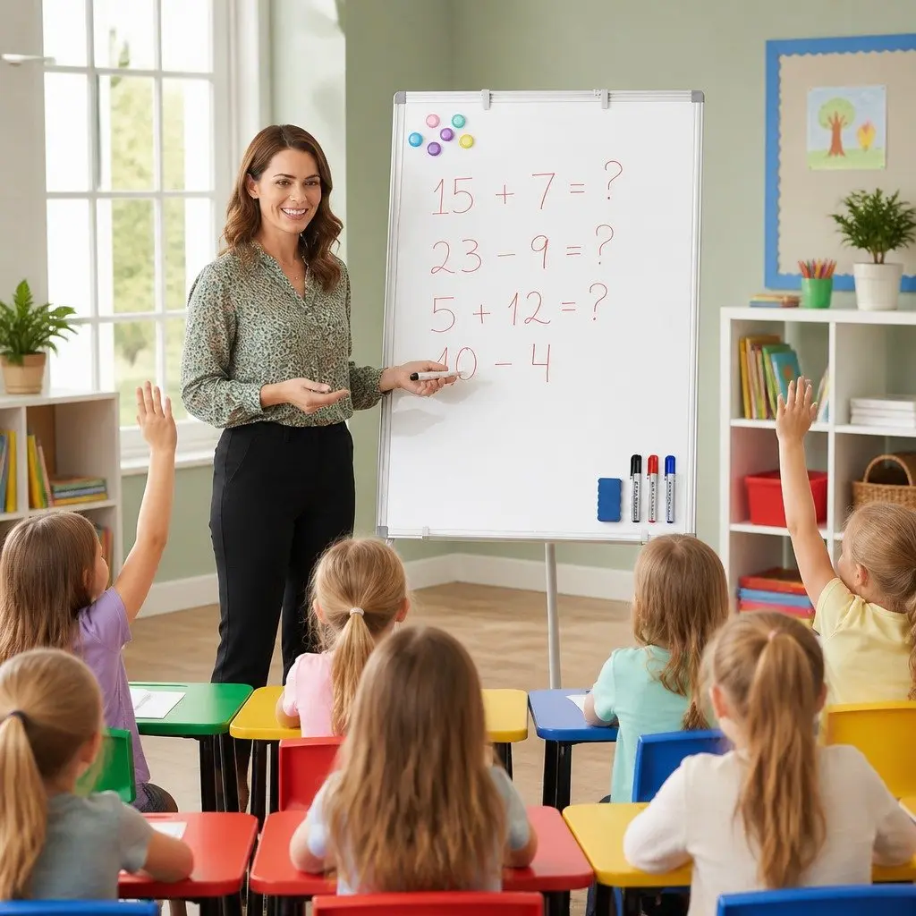 Whiteboard Easel Portable Magnetic Dry Erase Board Adjustable Tripod Stand