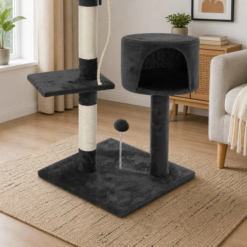 Cat Tree Multi-Level Climbing Perch 140cm Indoor Cats Colourful