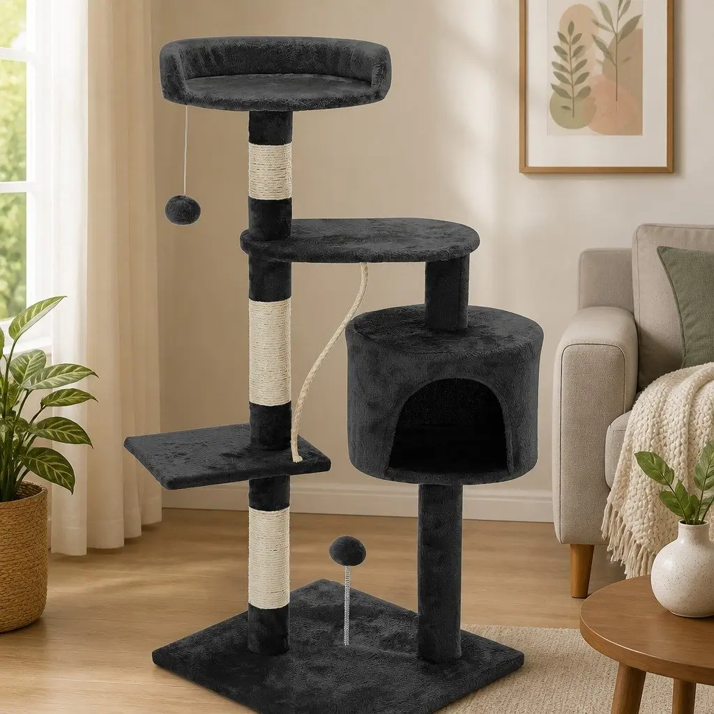 Cat Tree Multi-Level Climbing Perch 140cm Indoor Cats Colourful