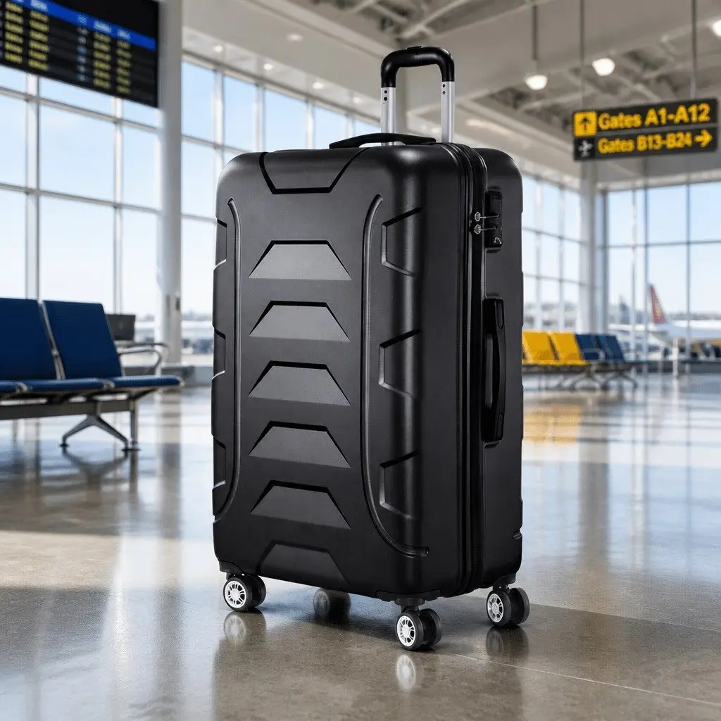 28 Inch Hard Shell Luggage Travel Suitcase Black