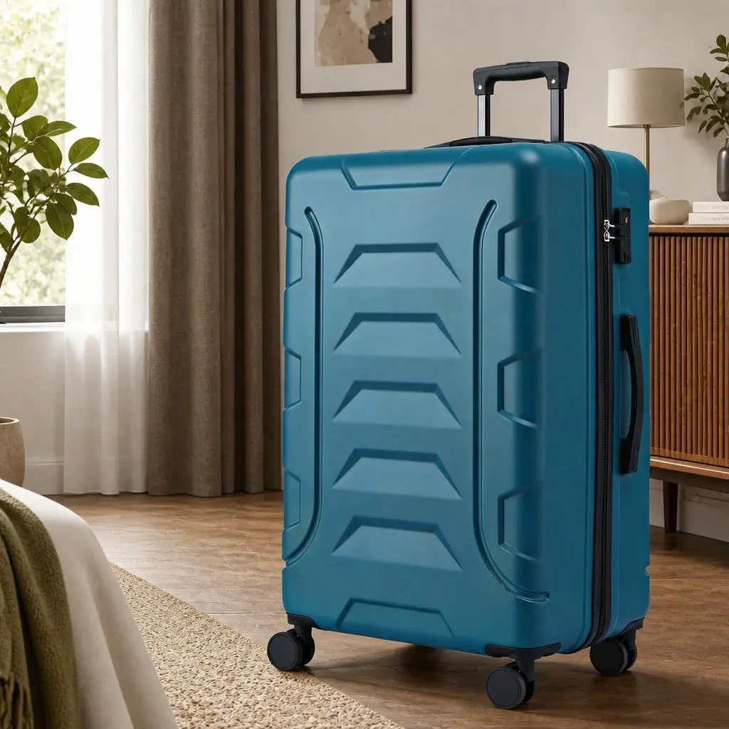 28 Inch Luggage Suitcase Hard Case Trolley Travel Bag Lightweight Teal