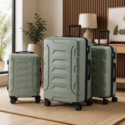 Value-Driven 3-Piece Travel Luggage Set with Security Locks