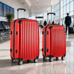 Practical 2-Piece Hard Shell Luggage Set for Travel