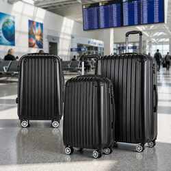 Affordable 3 Piece Hard Shell Luggage Set for Travelers