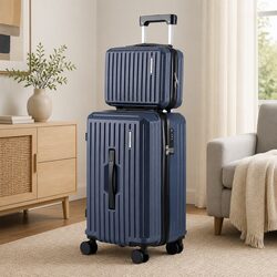 Reliable Navy Hard Shell Luggage Set with Essential Features