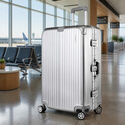 Trustworthy 28 Inch Silver Luggage for All Your Needs