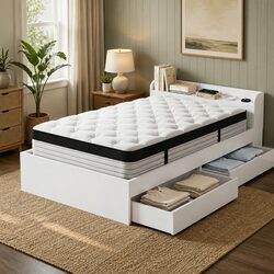 Comfortable Single Mattress with Functional Bed Frame