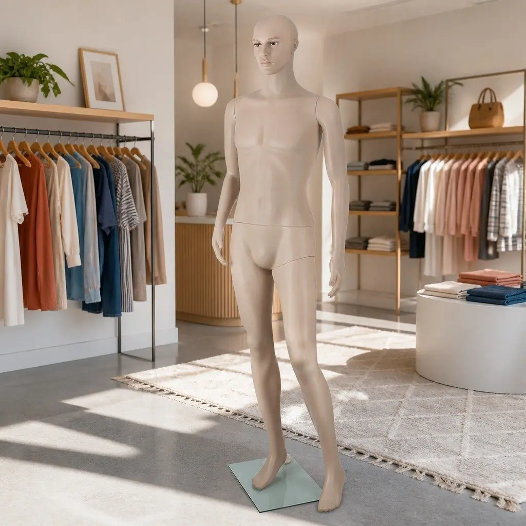 Skin Colour Male Mannequin with Adjustable Head & Arms