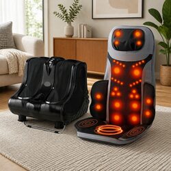 Comfortable Massage Seat and Foot Massager with Auto Shut-Off