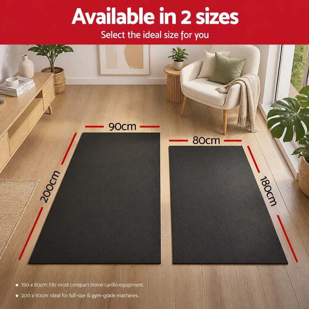 Black Exercise Mat for Comfort and Stability