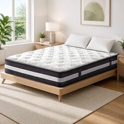 King Size Mattress 30cm Pocket Spring Tight Top Medium Firm Sleeping Bed