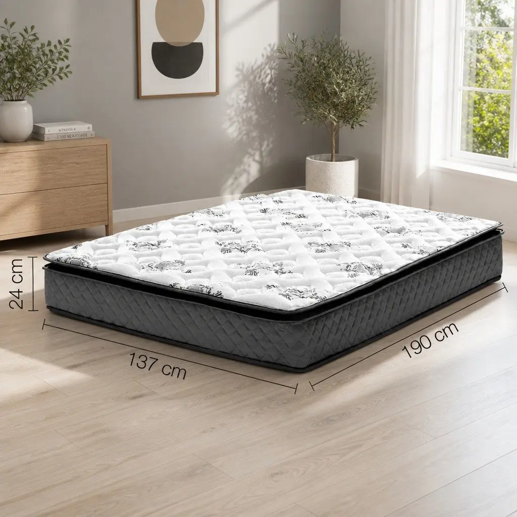 Double Mattress with Pillow Top for Sound Sleep