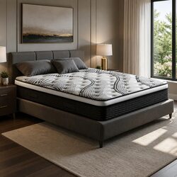 Reliable Queen Mattress with Plush Padding and Coils