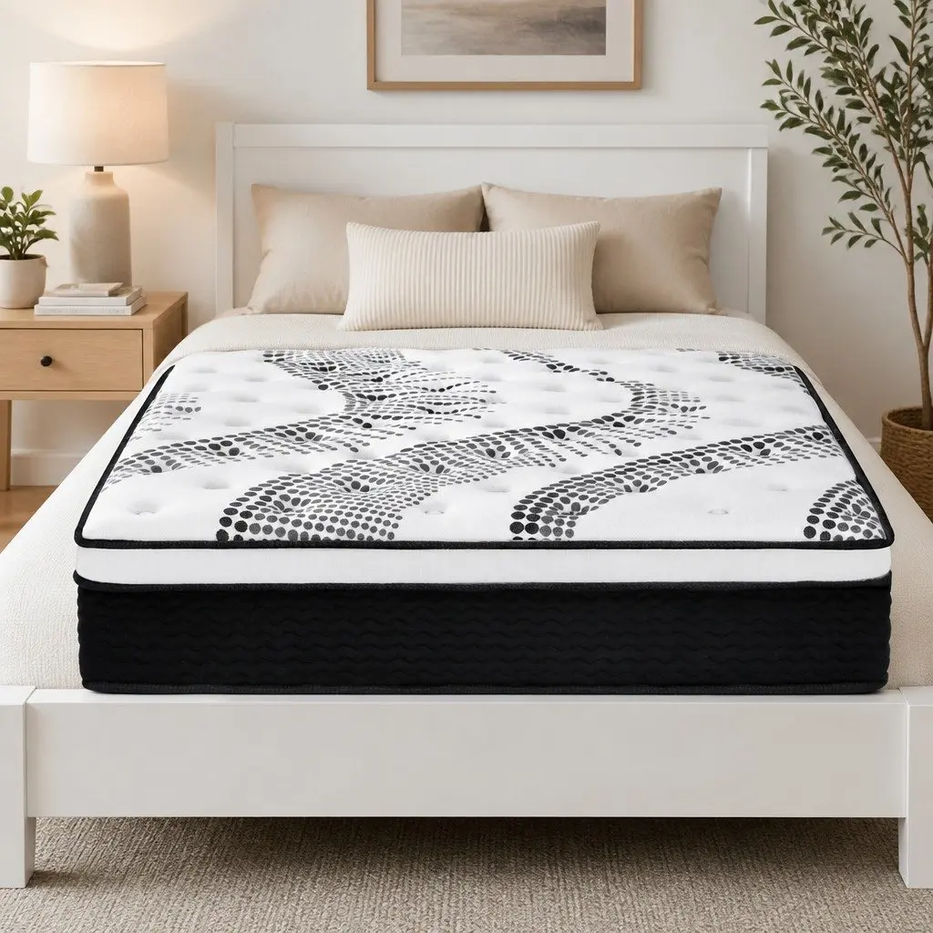 Euro Top Mattress Super King Size 32cm Thick Medium Firm Plush Pocket Spring