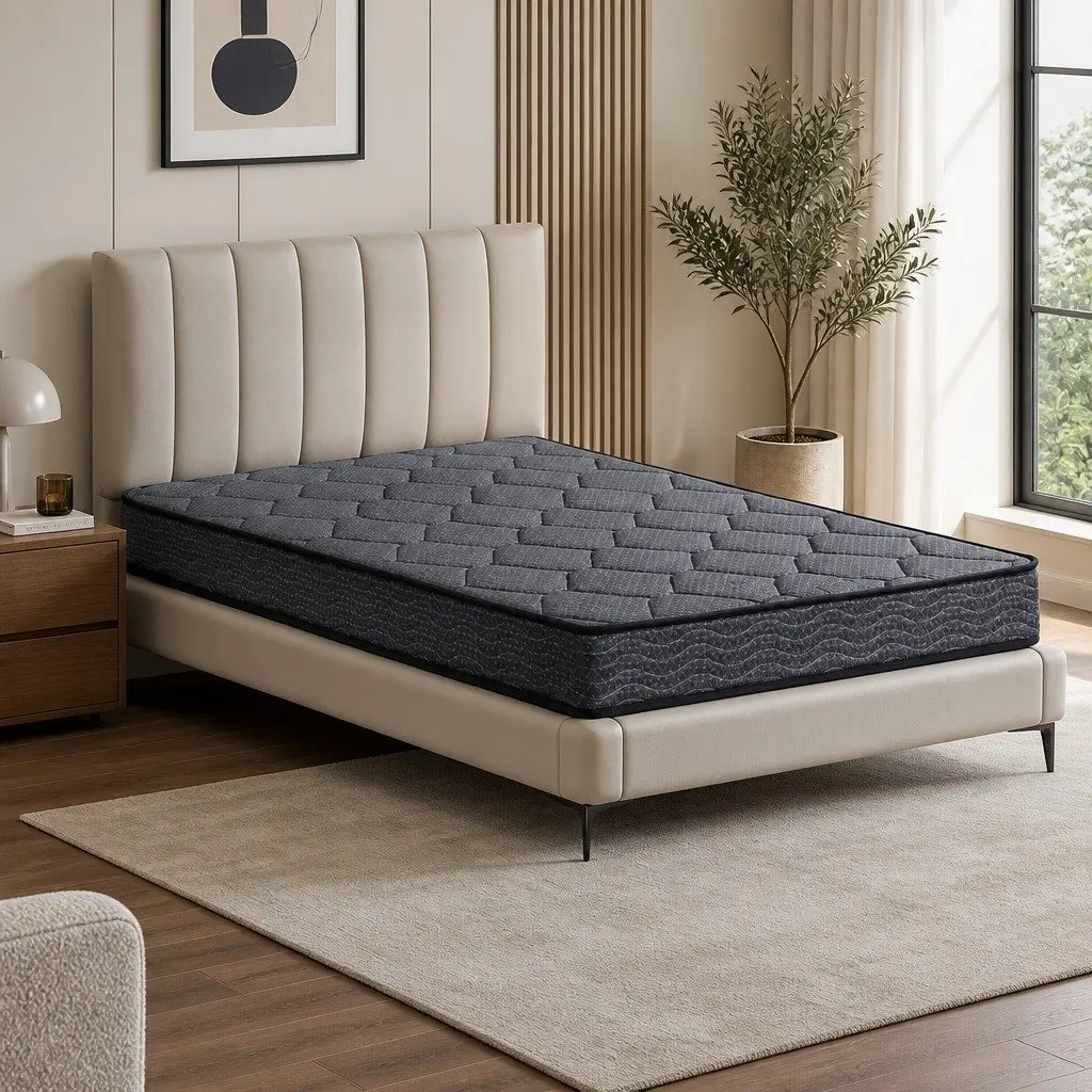 16cm Medium Firm Single Mattress in Grey