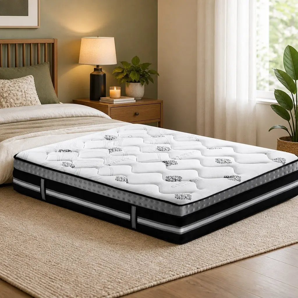 Double Mattress 35cm Pocket Spring Gel Memory Foam Medium Firm Bed in a Box