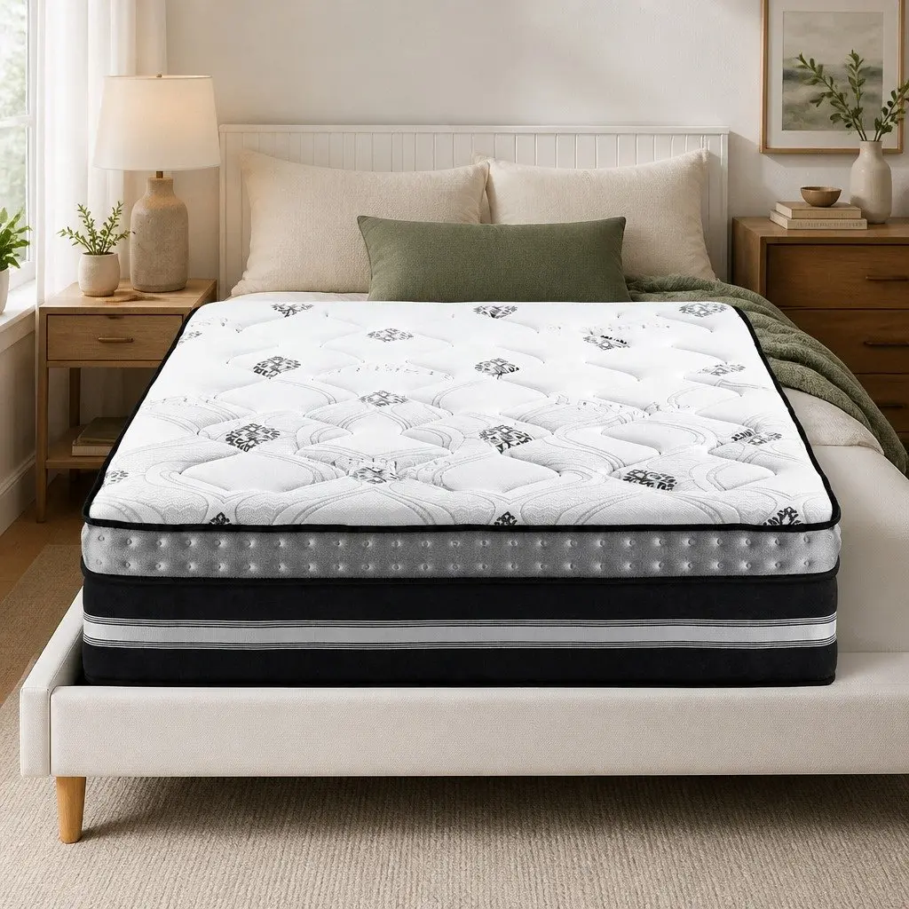 Double Mattress 35cm Pocket Spring Gel Memory Foam Medium Firm Bed in a Box
