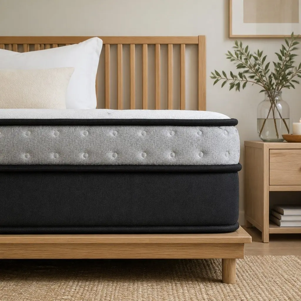 Double Mattress 35cm Pocket Spring Gel Memory Foam Medium Firm Bed in a Box