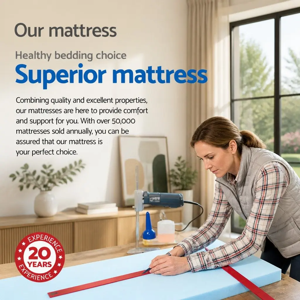 King Size Mattress Medium-Firm 34cm Grey Bamboo Charcoal Pocket Spring Euro Top