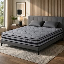 Warm and Reliable 34cm Hybrid Double Mattress