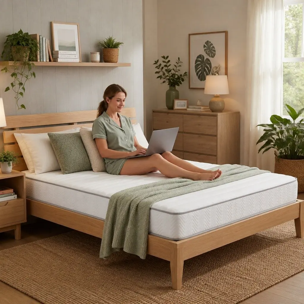 King Size Mattress 20cm Medium-Firm Egg-Crate Foam Pocket Spring Tight Top