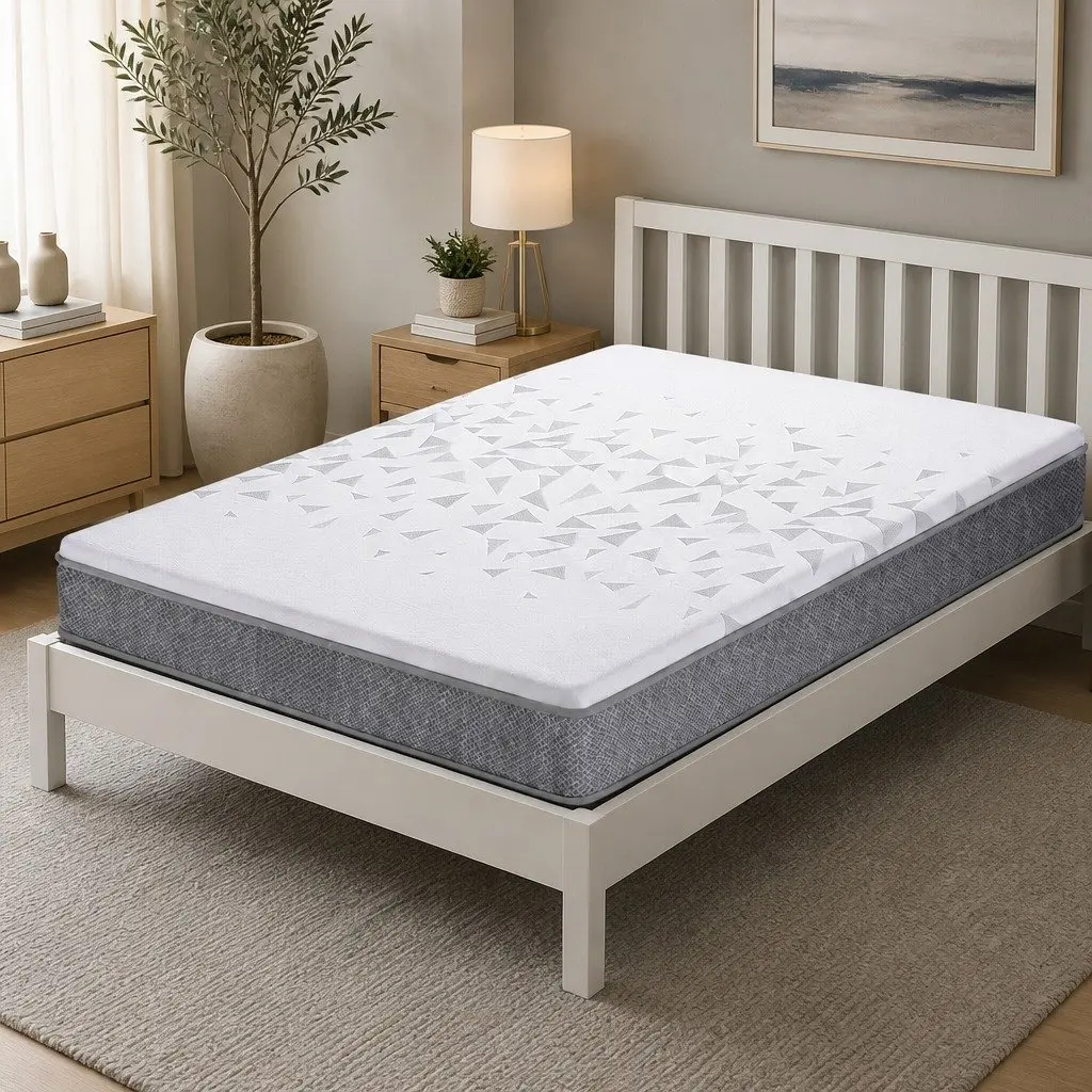 Double Mattress 23cm Pocket Spring Reversible Foam Adjustable Firmness Medium