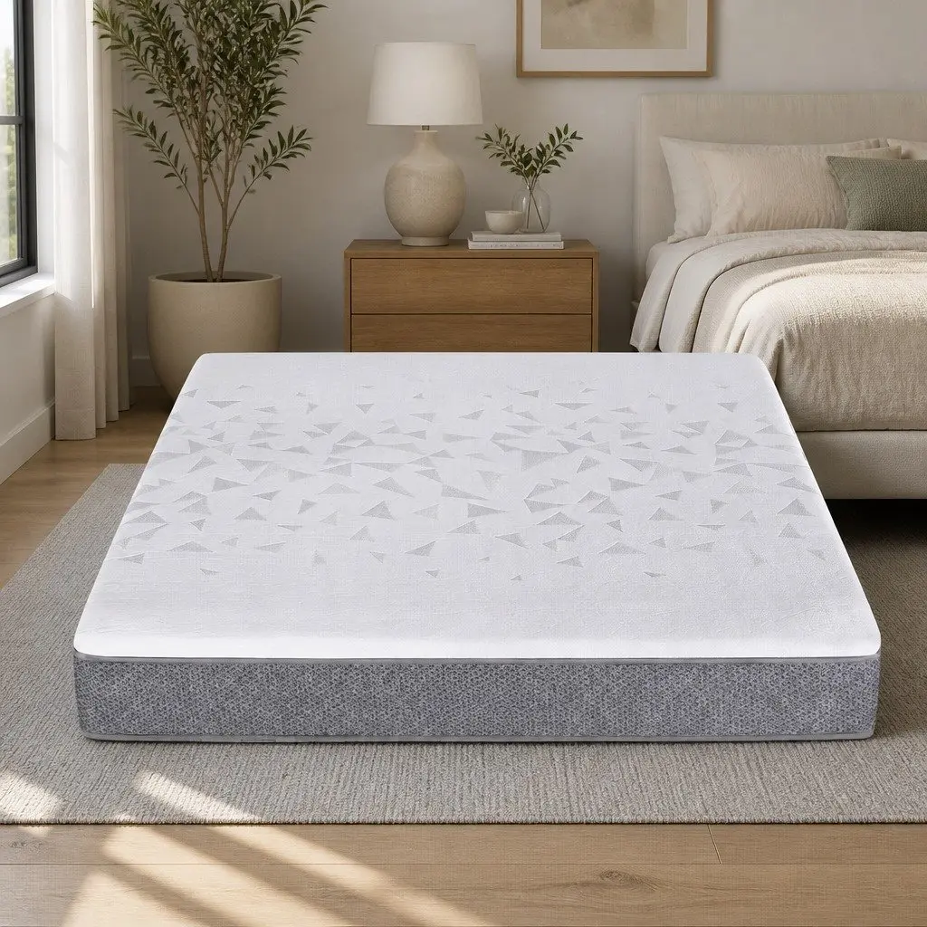 Double Mattress 23cm Pocket Spring Reversible Foam Adjustable Firmness Medium