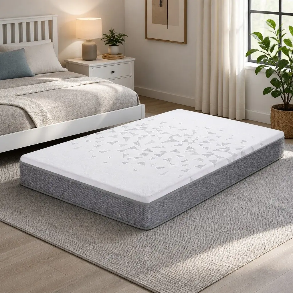 King Single Mattress 23cm Pocket Spring Reversible Foam Medium Firm Firm