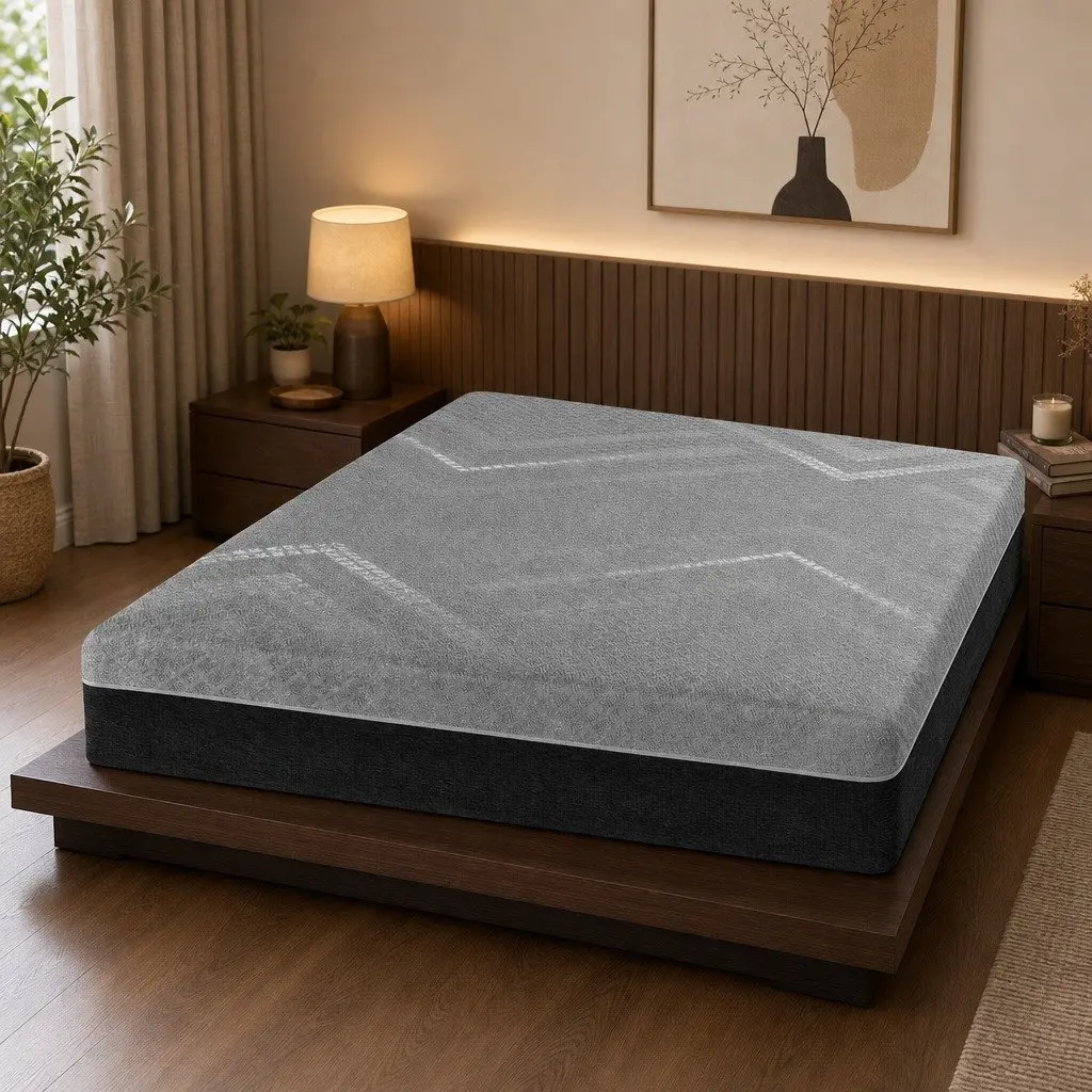 King Size Mattress 26cm Firm Pocket Spring Dual Edge Support Dark Grey