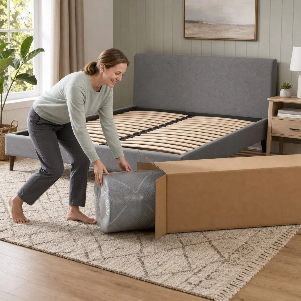 King Size Mattress 26cm Firm Pocket Spring Dual Edge Support Dark Grey
