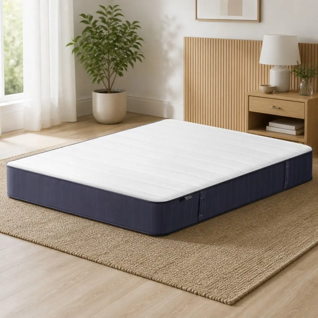 Firm Support King Size Mattress 20cm Breathable Knitted Fabric with Pocket Springs and High-Density Foam