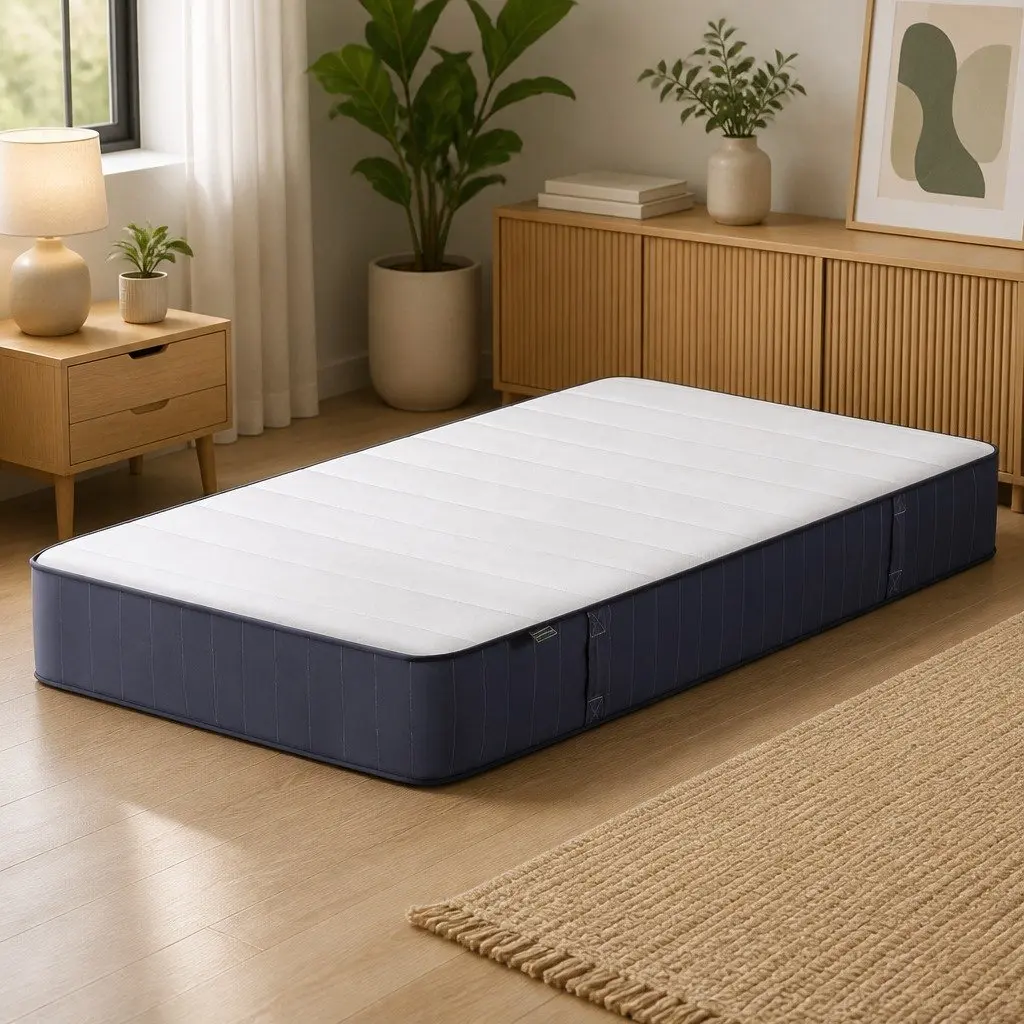 King Single Mattress 20cm Pocket Spring Firm Support Breathable Knitted Fabric