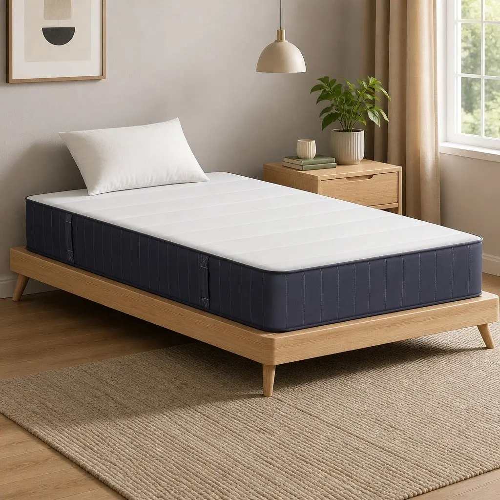 King Single Mattress 20cm Pocket Spring Firm Support Breathable Knitted Fabric