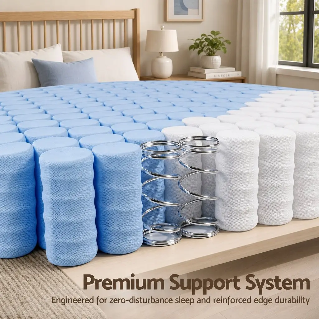 Double Mattress Firm 20cm Pocket Spring White
