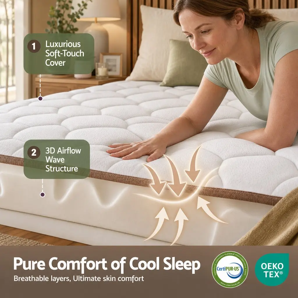 King Size Mattress Firm 20cm White