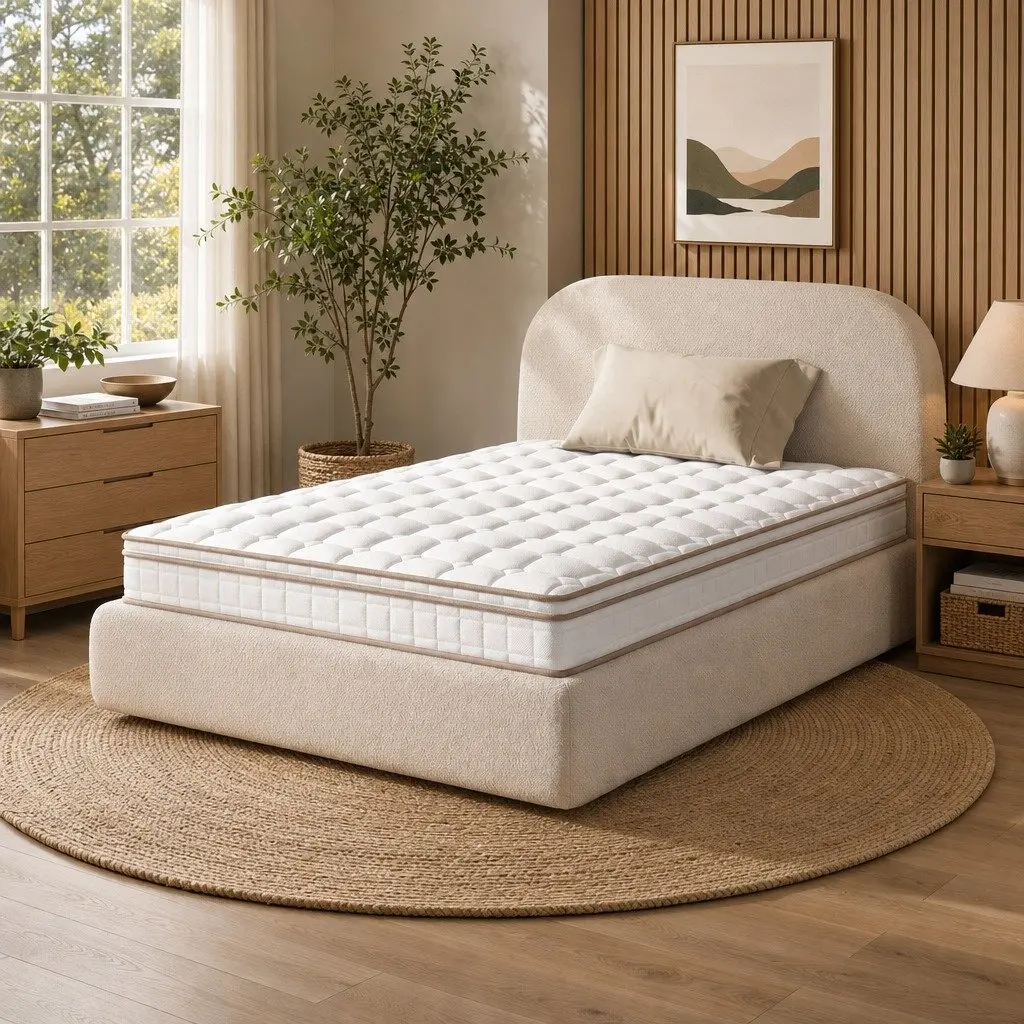Single Mattress Firm Pocket Spring 20cm White