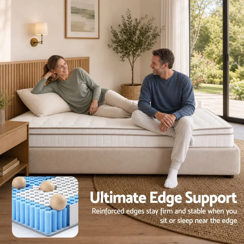 Single Mattress Firm Pocket Spring 20cm White