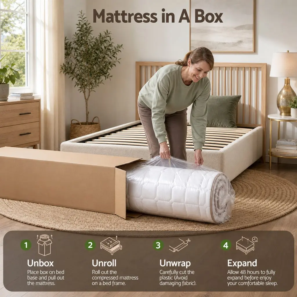 Single Mattress Firm Pocket Spring 20cm White