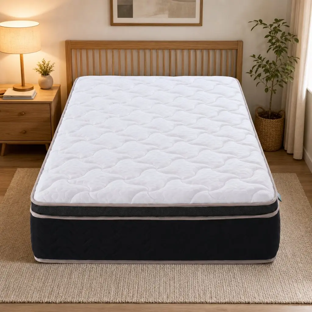 King Single Mattress Firm 35cm Copper Memory Foam 7-Zone Pocket Spring