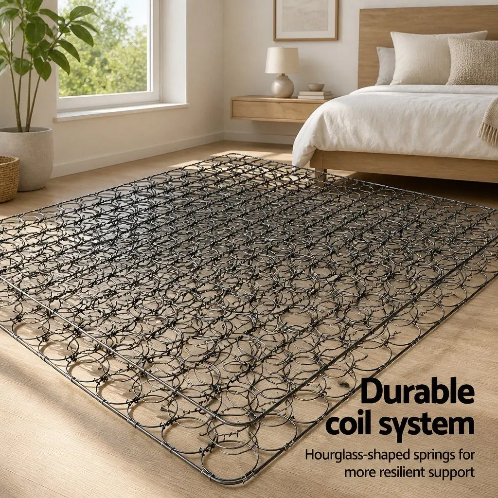 Double Mattress Medium Firm Bonnell Spring Support Comfort 16cm Size