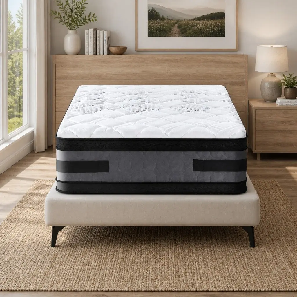 Single Mattress Cool Gel Memory Foam 36cm Flippable White