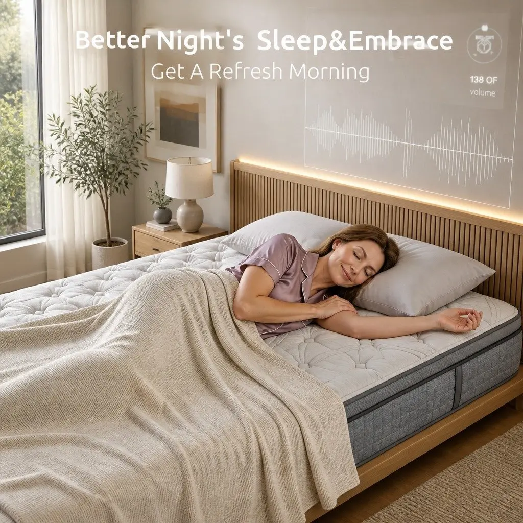 Single Mattress 33cm Extra Firm 7-Zone Pocket Spring Grey or Black