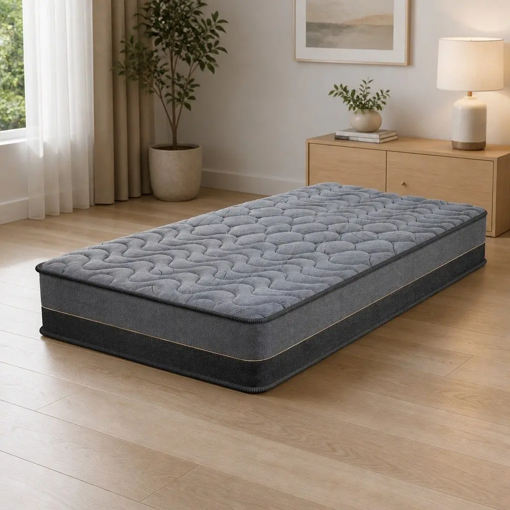 King Single Mattress 25cm Hybrid Pocket Spring Egg Crate Foam Bamboo Charcoal
